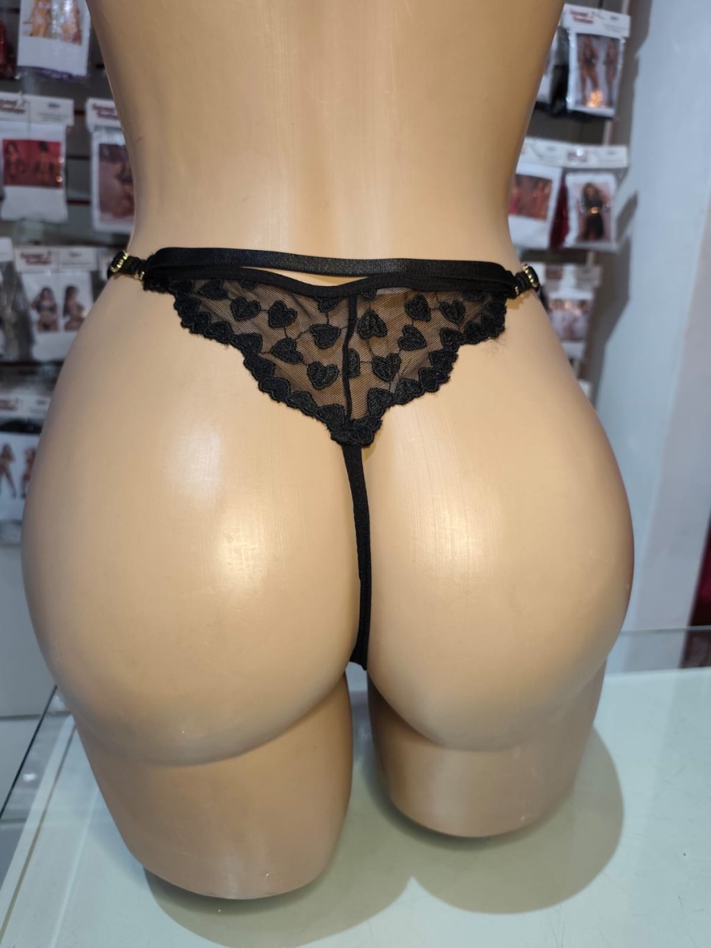 CALCINHA PERSONALIZÁVEL LOVE - PRETO 
