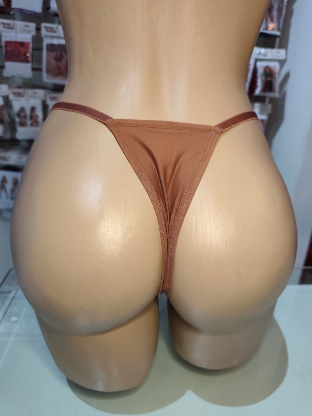 CALCINHA FIO REGULAR - MARROM II