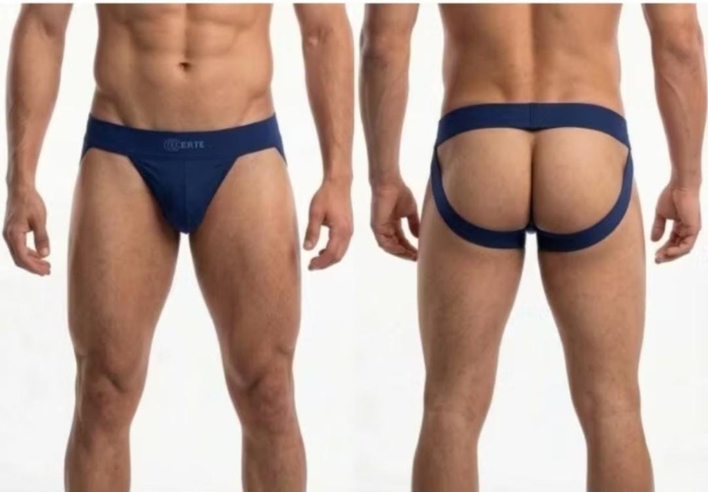 CUECA JOCKSTRAP - AZUL ESCURO (G)