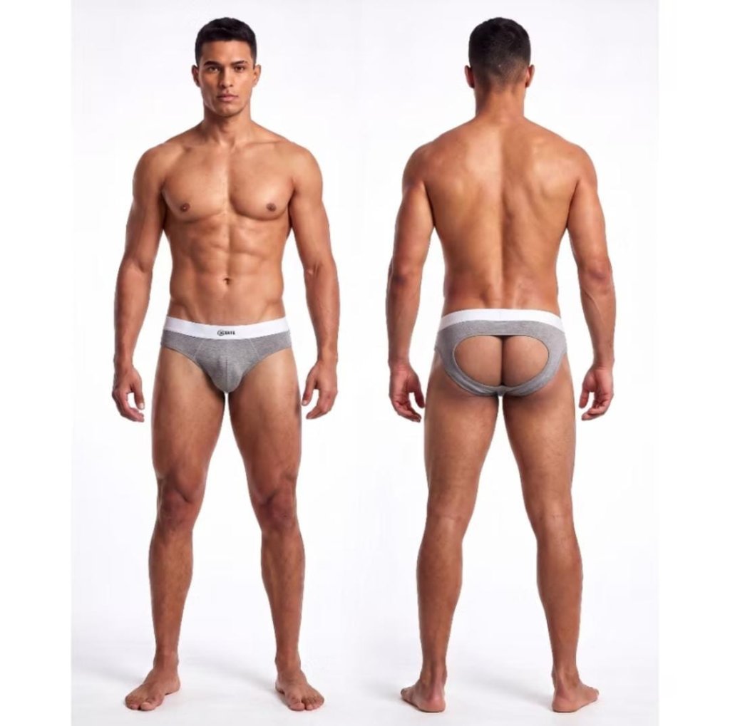 CUECA JOCKSTRAP BOTTOM - CINZA (M)