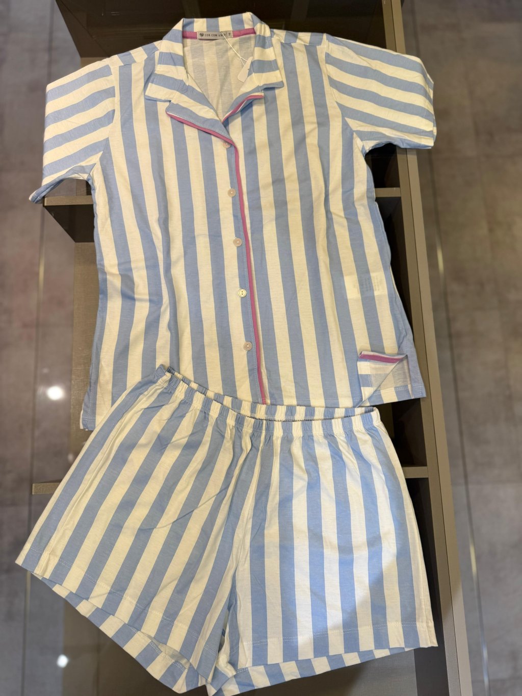 Pijama 100% algodão de botões 