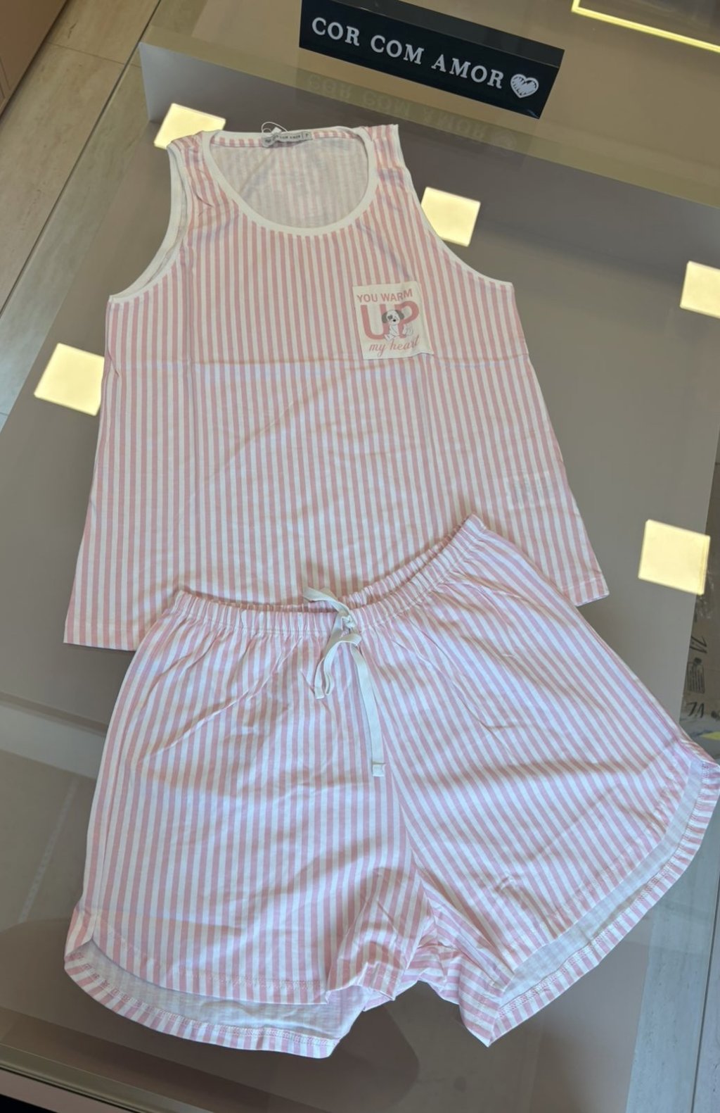 Pijama regata 100% algodão 