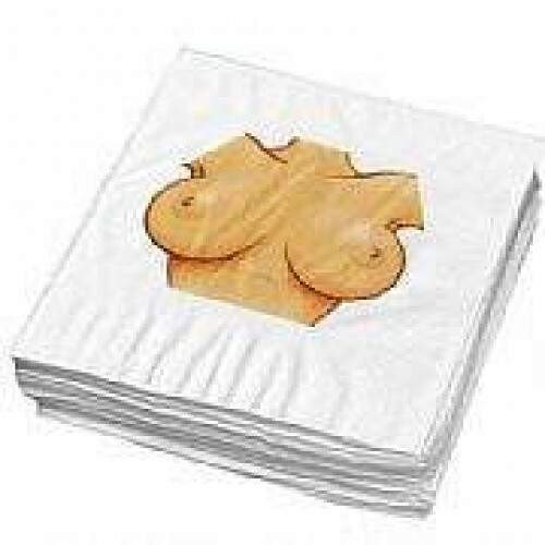 *Jogo de guardanapos - Corpo feminino com seios