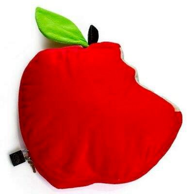 *Maçã Mordida em pelúcia - Compartimento secreto para prótese