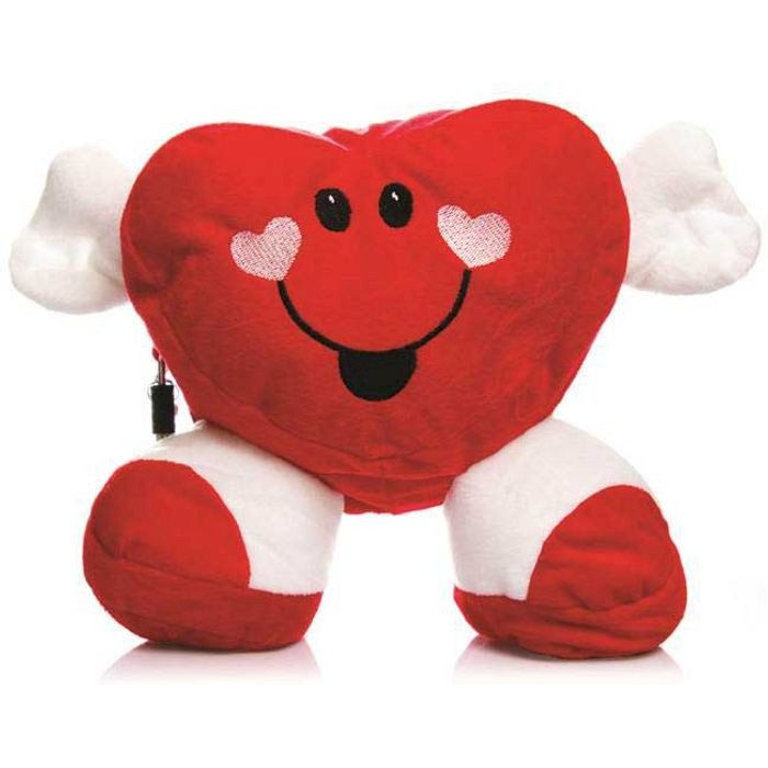 *CORAÇÃO EM PELUCIA COM COMPARTIMENTO SECRETO  
