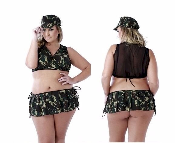 *FANTASIA MILITAR PLUS SIZE