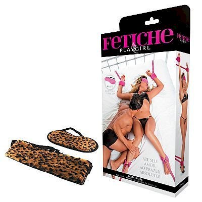 ºBondage - Kit com 4 amarras e venda de pélucia