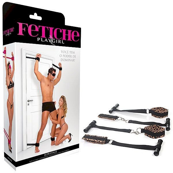 ºBONDAGE - Kit com 4 Amarras para Prender na Porta