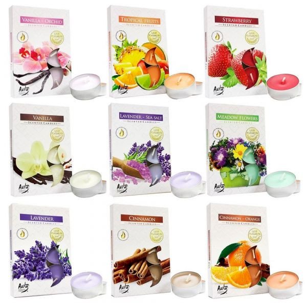 ºVELAS AROMATIZADAS 6 UNIDADES FEITIÇOS