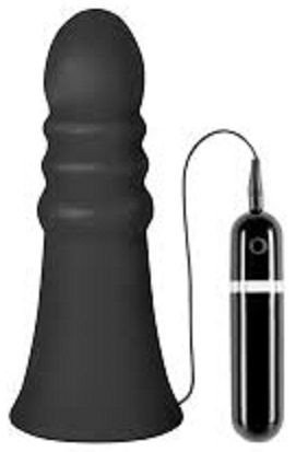 *PLUG ANAL BIG BUTT BUDDY - HULLÁMOS ANÁLOGOS VIBRÁTOR (FEKETE)