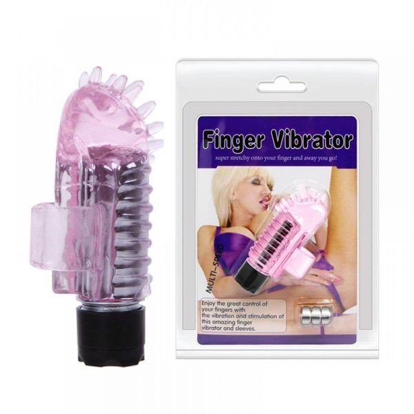 *DEDEIRA VIBRATÓRIA COM SALIÊNCIAS FINGER VIBRADOR