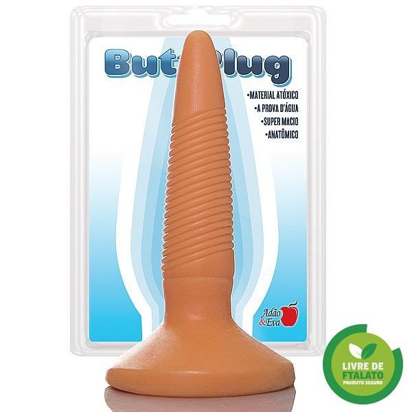 *Plug Finco com estrias,12 x 2,5 cm