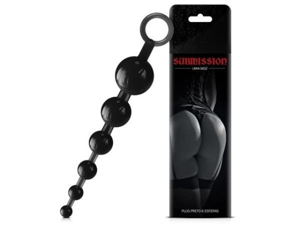 ºPLUG 6 ESFERAS PRETO