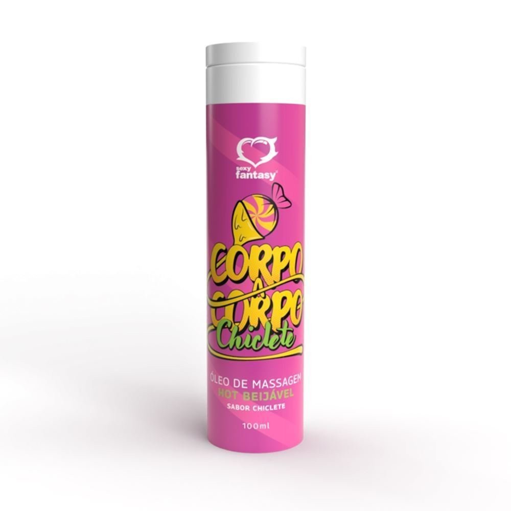 *CORPO A CORPO ÓLEO DE MASSAGEM CHICLETE HOT BEIJÁVEL - 7898675202095