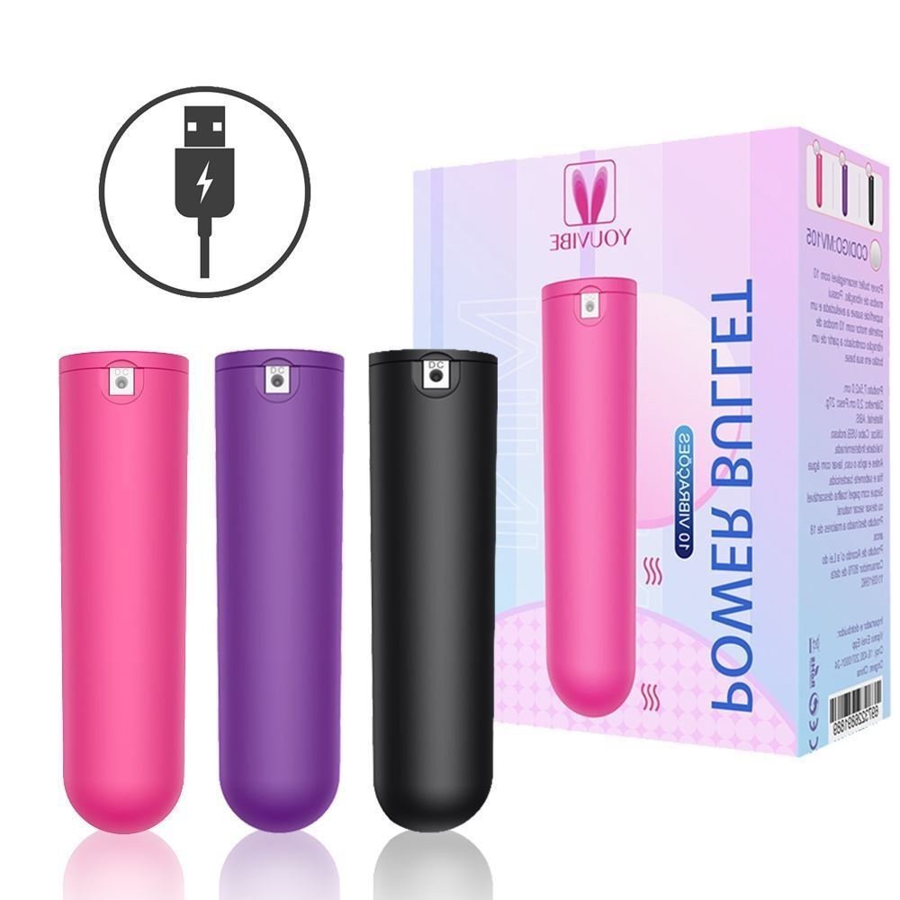 ºMINI BULLET COLLOR USB 10 VIBRAÇÕES