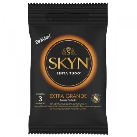 ºBlowtex Skyn Extra Grande com 3 unidades - 7896007201525
