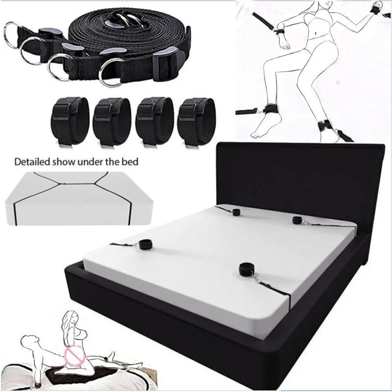 ºAMARRAS BDSM-cama ajustável  - Kit com 4 Amarras para Prender na CAMA