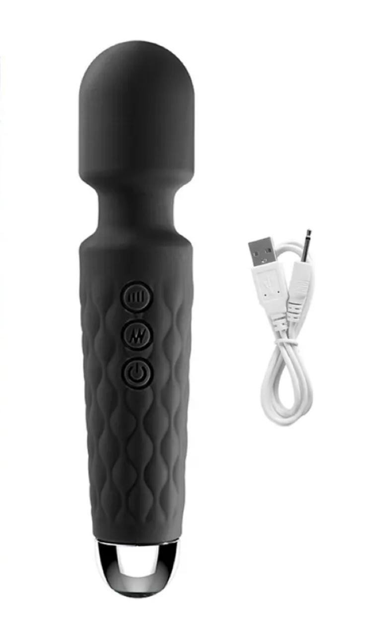 *VARINHA MÁGICA MINI TOY - MÉDIA - RECARREGÁVEL - PRETA