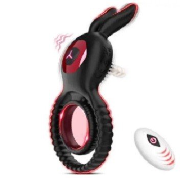 °RABBIT - ANEL PENIANO VIBRATÓRIO - RECARREGÁVEL