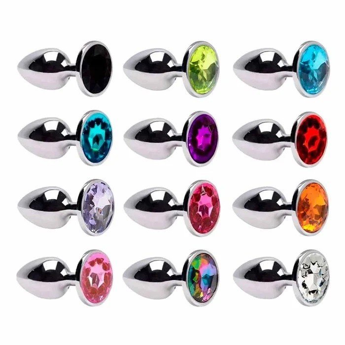 *Plug Anal Joia de Aço Brilhante 