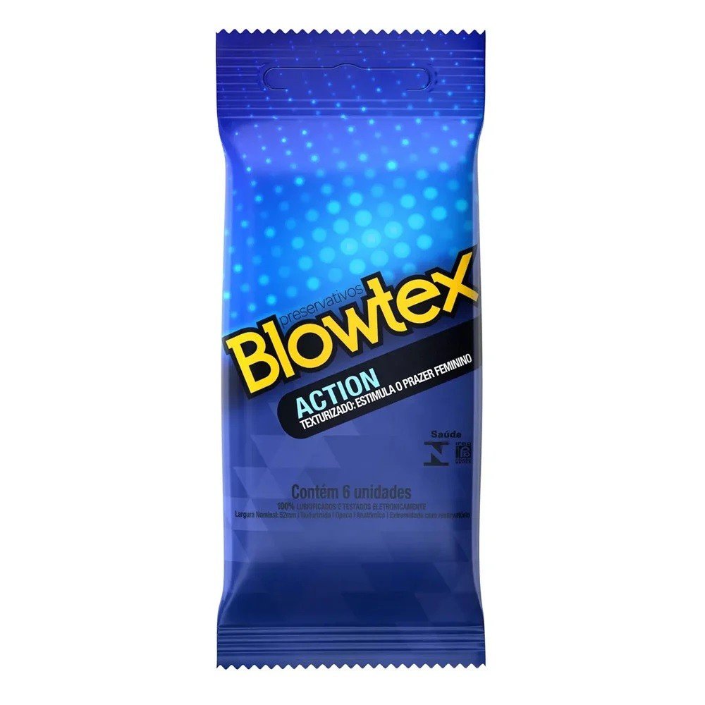 ºPRESERVATIVO ACTION 6 UNIDADES - BLOWTEX