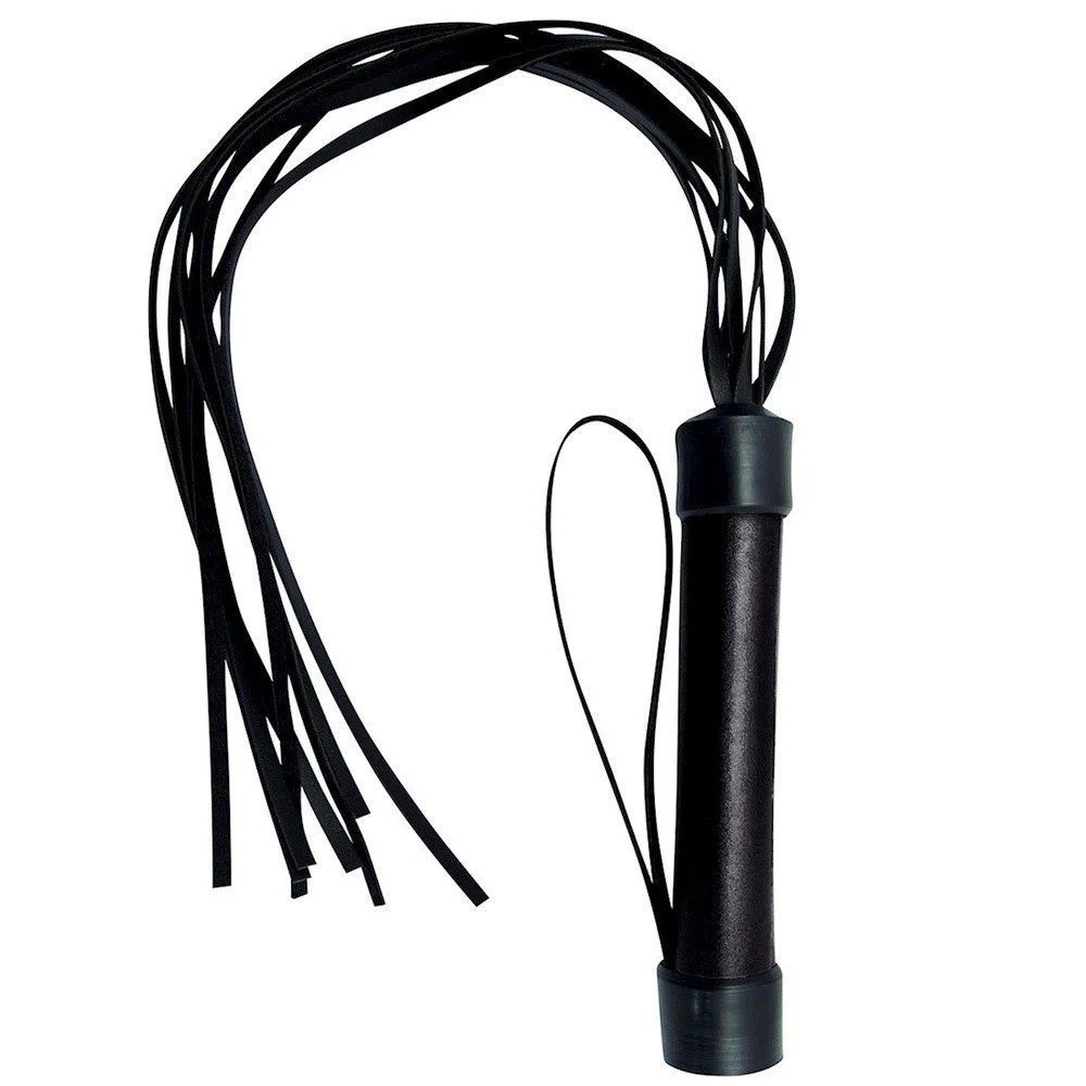ºChicote em Couro PRETO 