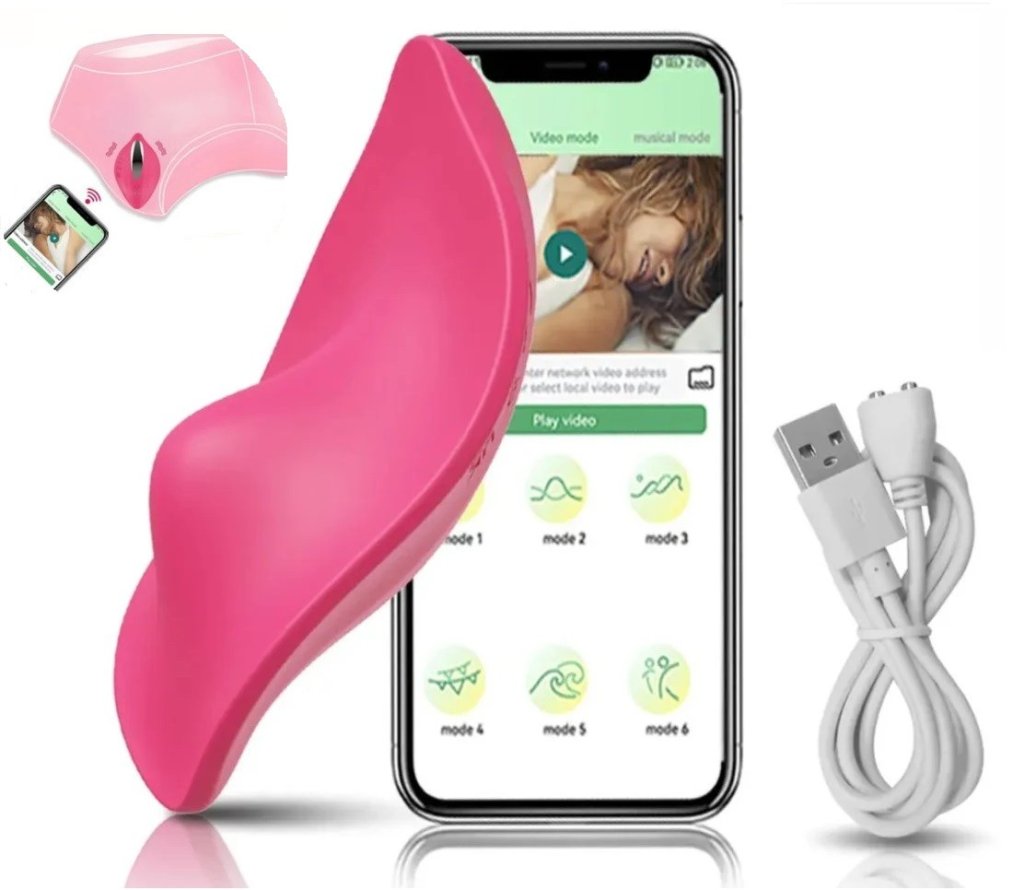 ºVIBRADOR DE CALCINHA RECARREGÁVEL VIA APP