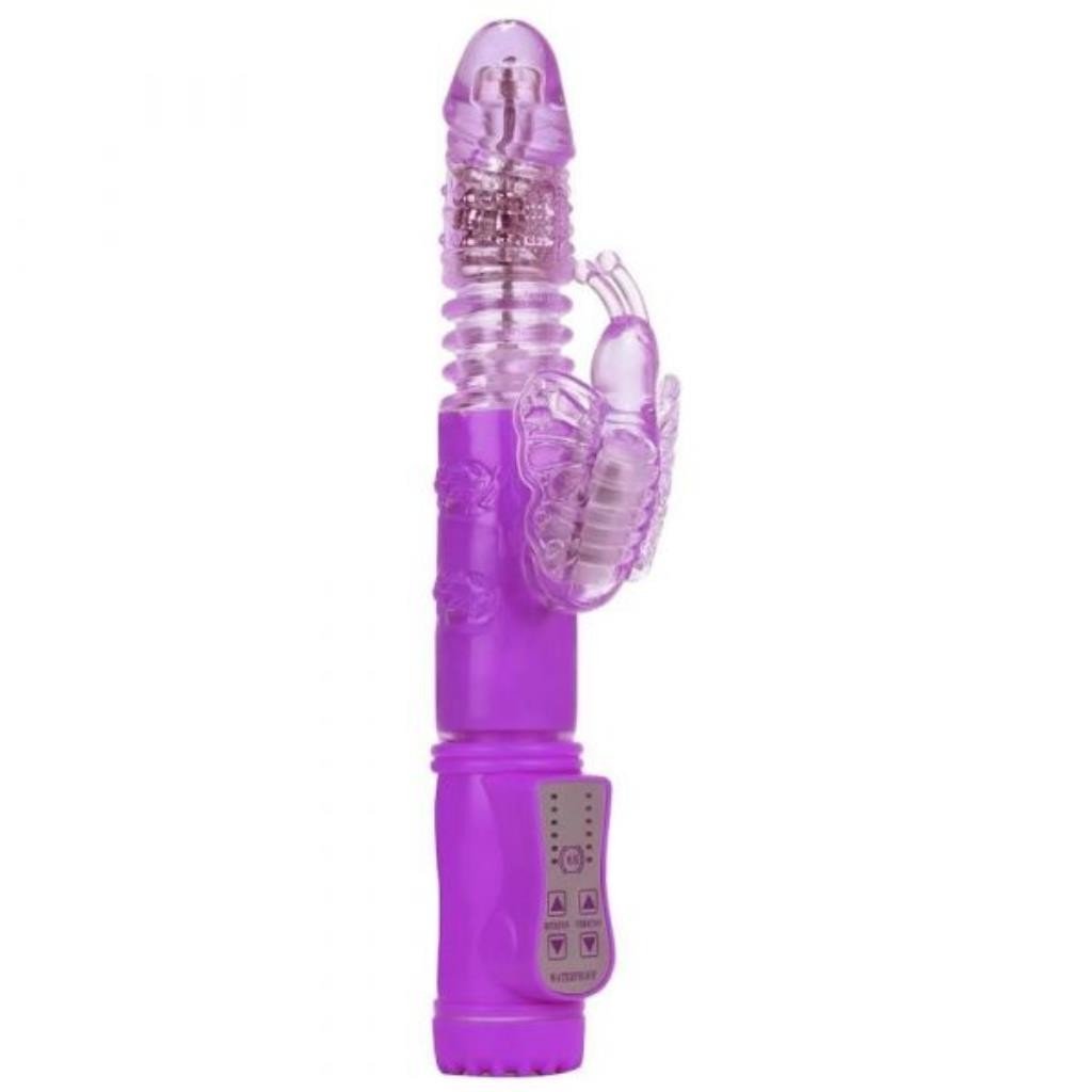 ºVIBRADOR ROTATIVO SOBE DESCE BUTTERFLY 25 X 3,5 CM