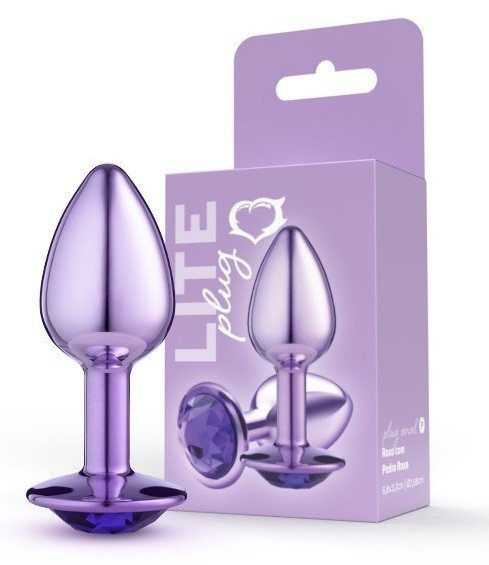 ºLite Plug Roxo P com Pedra Roxa -259-7898540505948
