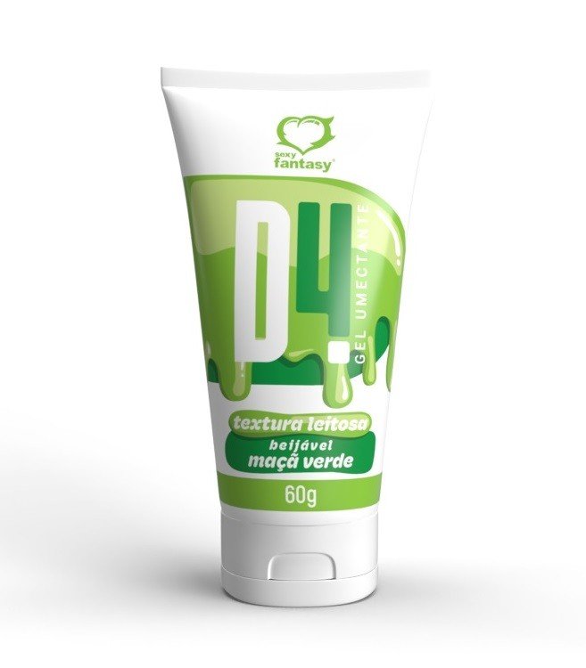 °D4 Gel Umectante com Textura Leitosa Beijável Maçã Verde -4007- 7898675202576
