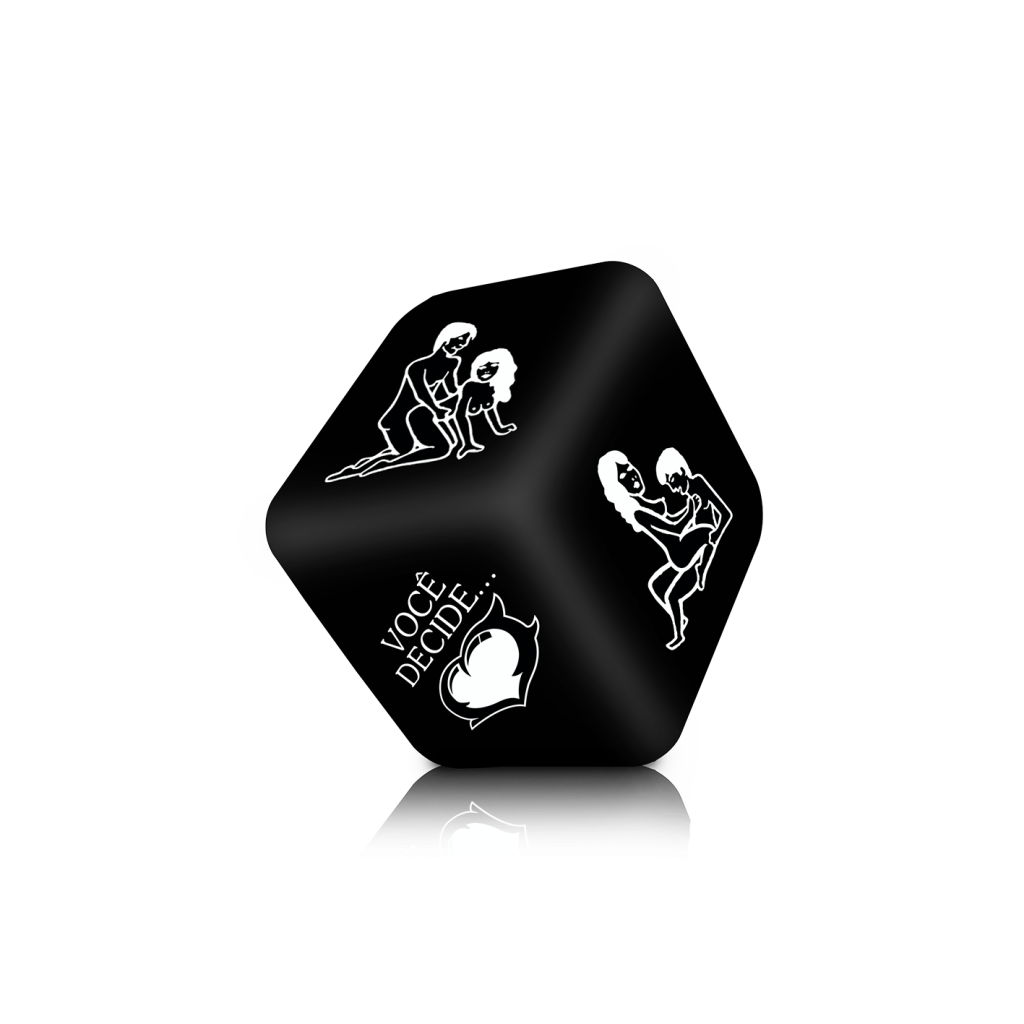 ºDado Posições Hétero com 1 Unidade Preto  -BR002- 7899564707622