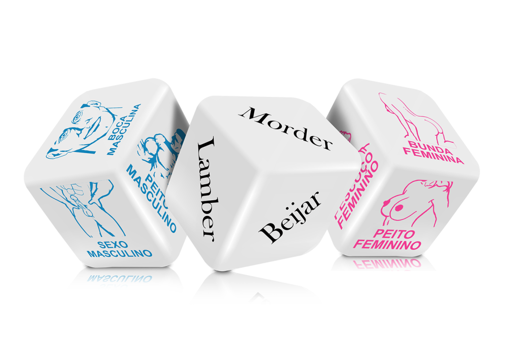 *Jogo Toque do Cupido Para Casal com 3 Dados -7898919351152