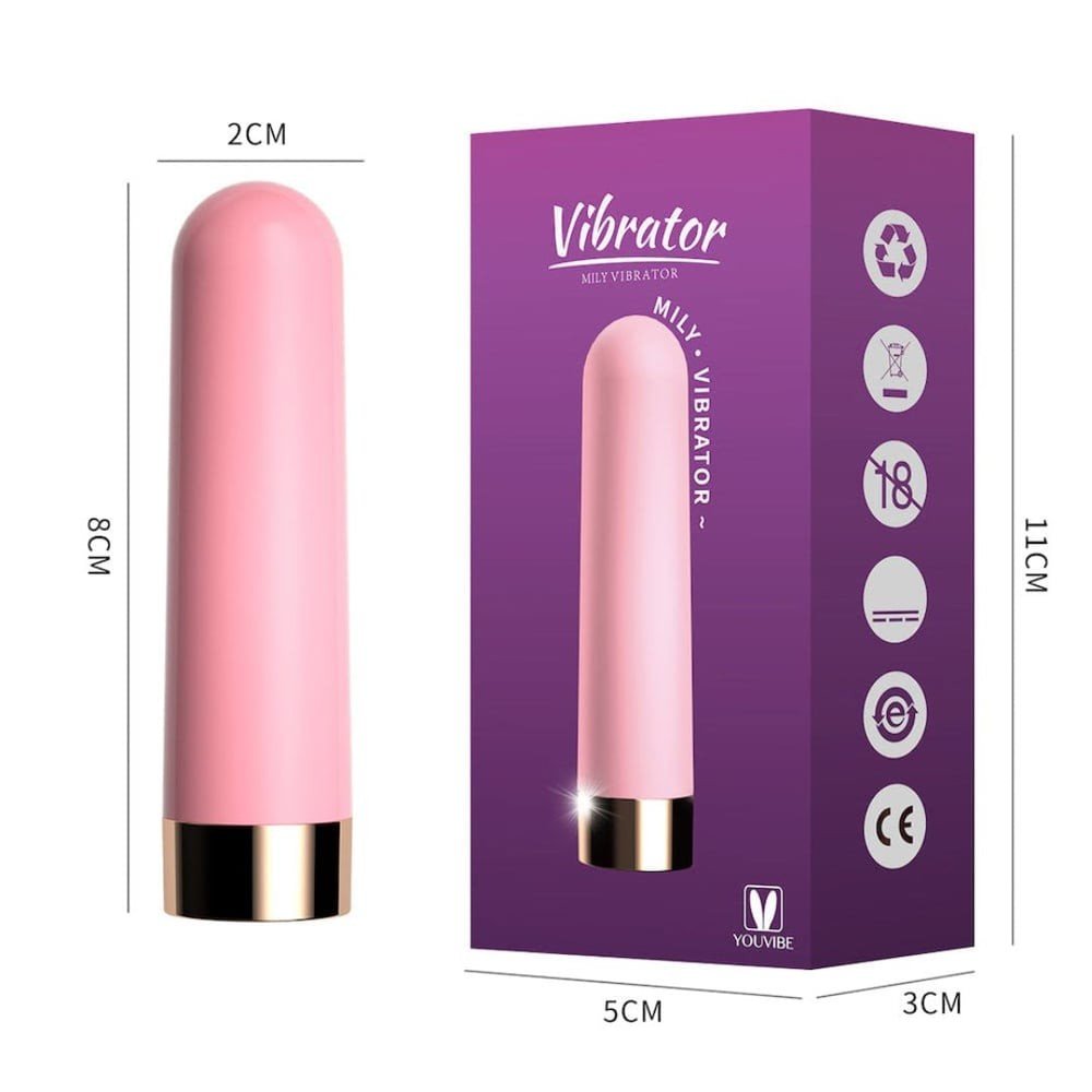 ºCÁPSULA VIBRATÓRIA RECARREGÁVEL MILY