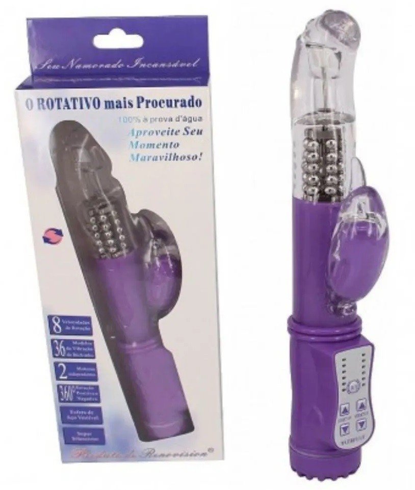 ºVIBRADOR ROTATIVO 8 VELOCIDADES 36 TIPOS DE VIBRAÇÃO
