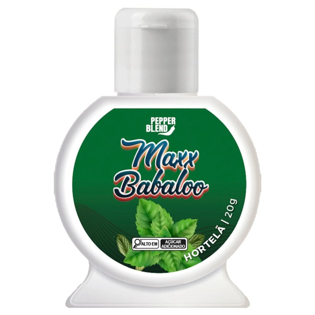 *Max Babaloo Gel Coméstivel Beijável - HORTELÃ - 7898617092517