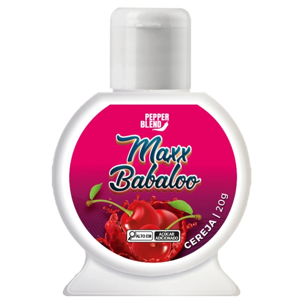 *Max Babaloo Gel Coméstivel Beijável - CEREJA