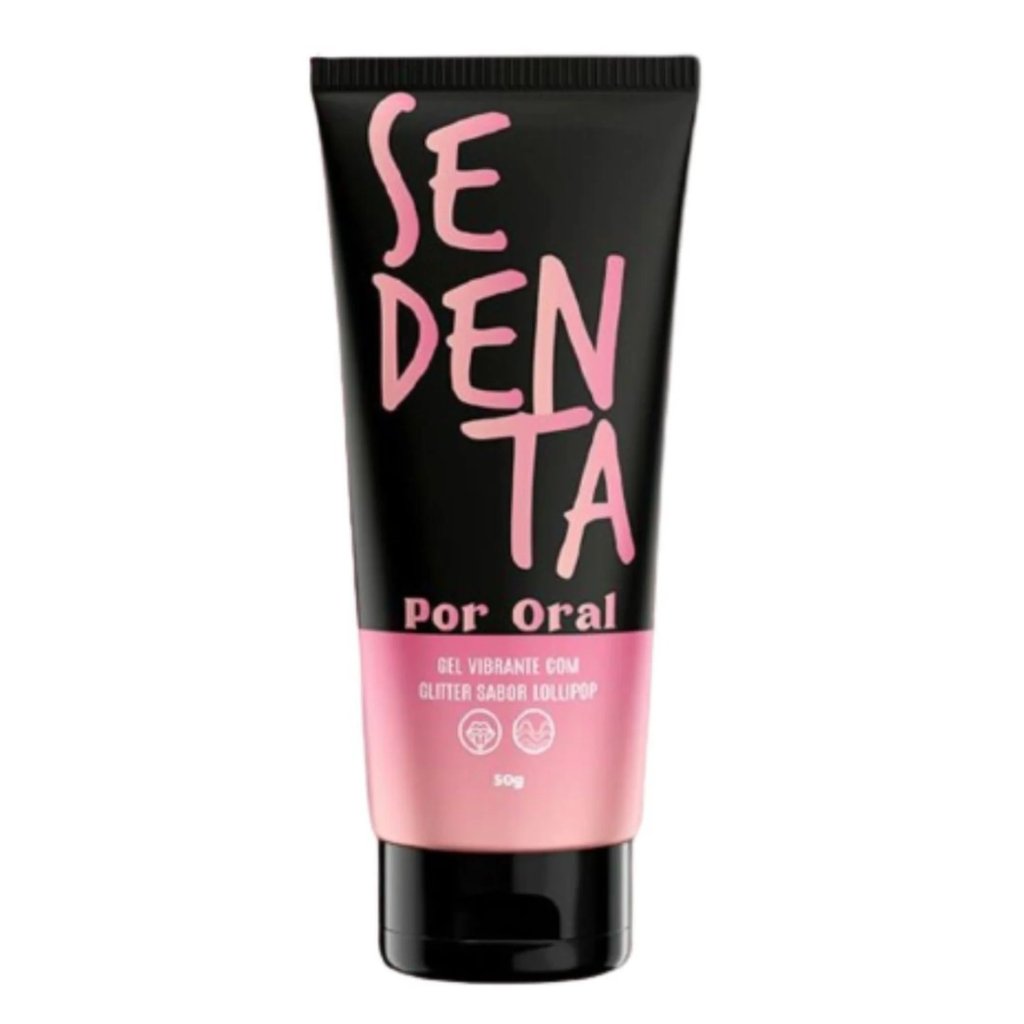 ºSedenta Por Oral Gel Lubrificante Vibrante Com Glitter 50G - 7898617094269