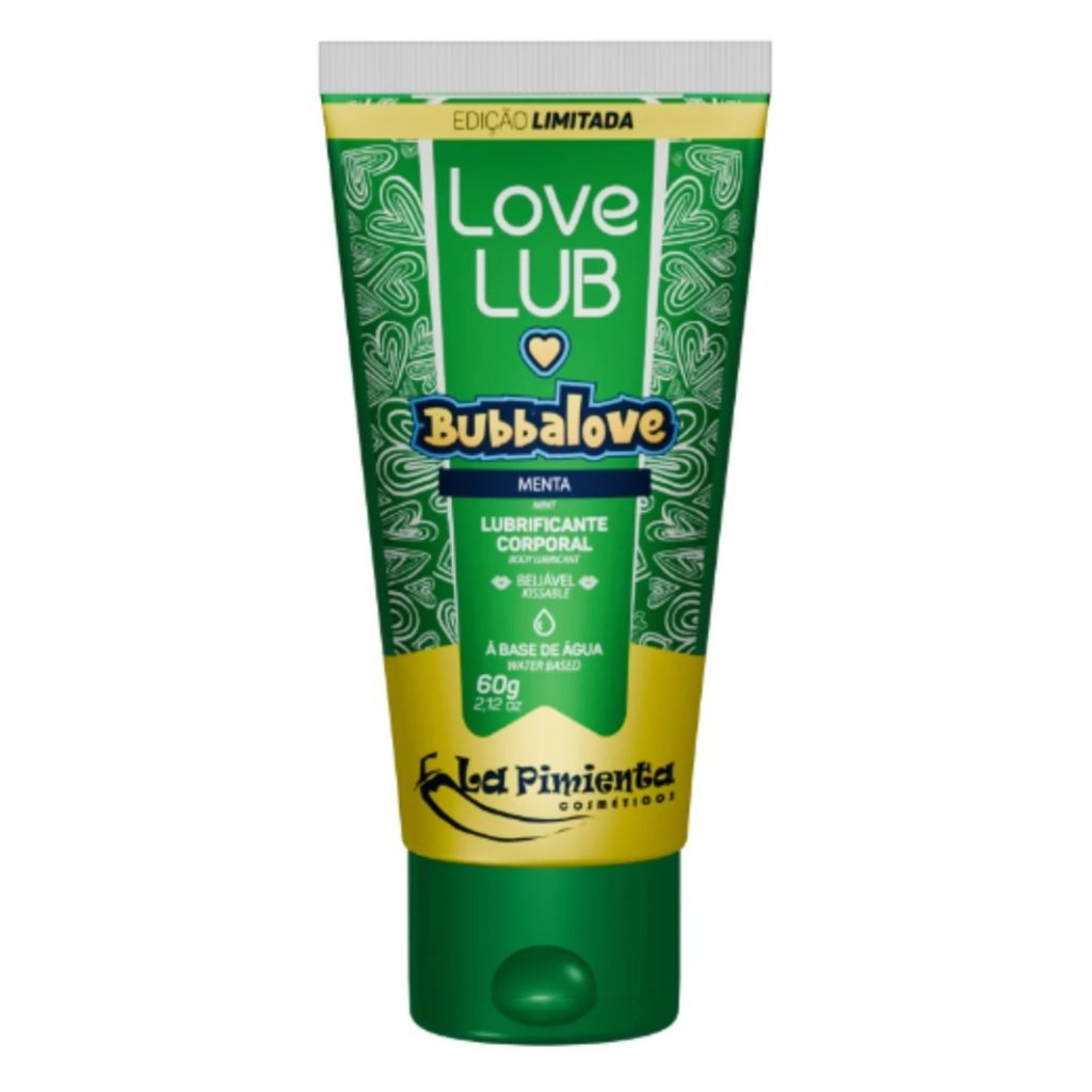*Love Lub Bubbalove Lubrificante Beijável 60G - MENTA - 7899711616951