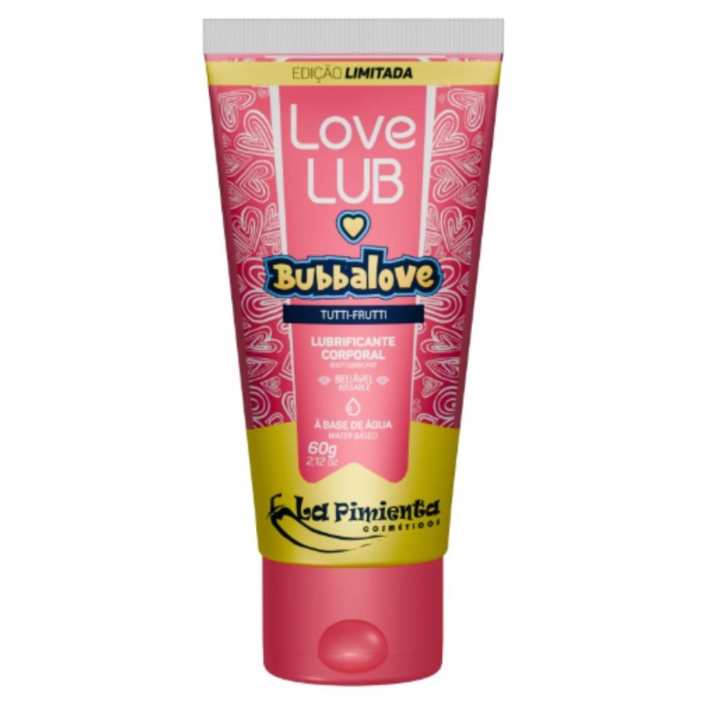 *Love Lub Bubbalove Lubrificante Beijável 60G - TUTTI-FRUITI - 7899711616944