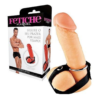 *COCK RING - Anel Peniano de metal para retração testicular