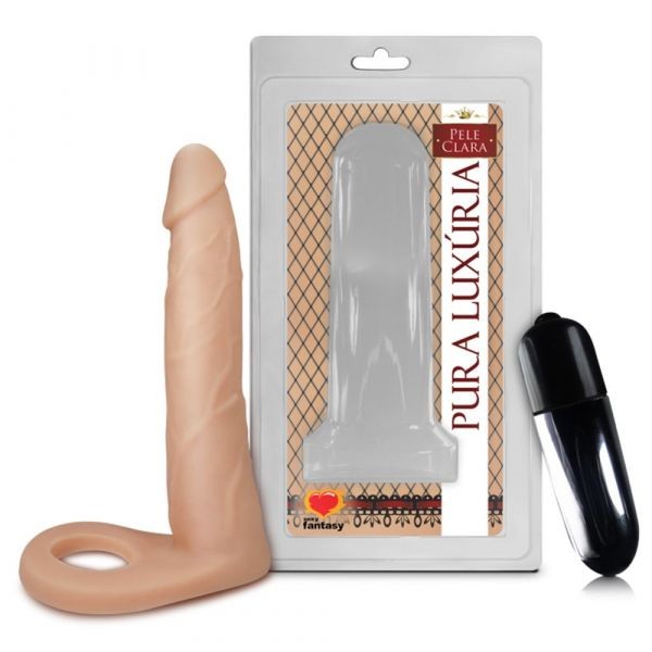 ºANEL COM PRÓTESE AUXILIAR E VIBRO 15 X 3,2CM