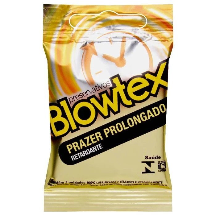 *PRESERVATIVO BLOWTEX PRAZER PROLONGADO - 7896007200375