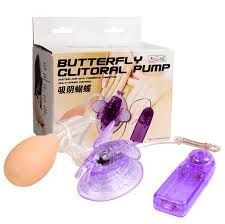 ºBOMBA CLITORIANA COM VIBRO BUTTERFLY CLITORAL PUMP