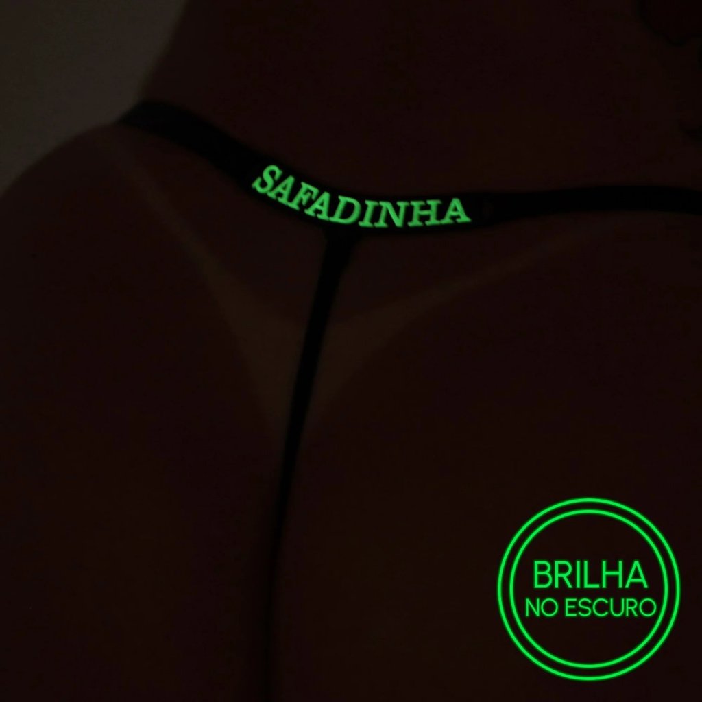 ºCalcinha Fio Dental Brilha No Escuro Safadinha - 1000987287967