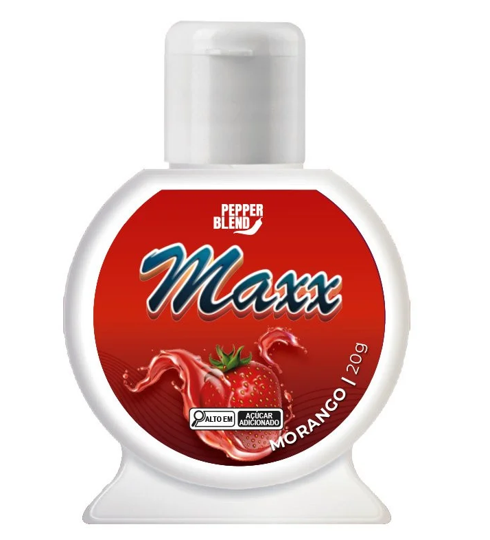 ºMax Babaloo Gel Coméstivel Beijável - MORANGO - 7898617092494