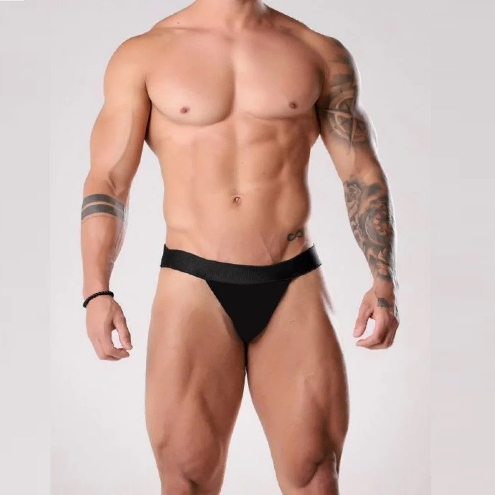 ºCUECA JOCKSTRAP FETICHE PRETA LISA