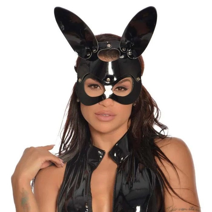 *MÁSCARA SADO EM VINIL BUNNY PLAY DOMINATRIXXX -  DX4320p