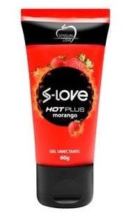 ºS-Love Lubrificante Íntimo MORANGO HOT 60G - 619205475553