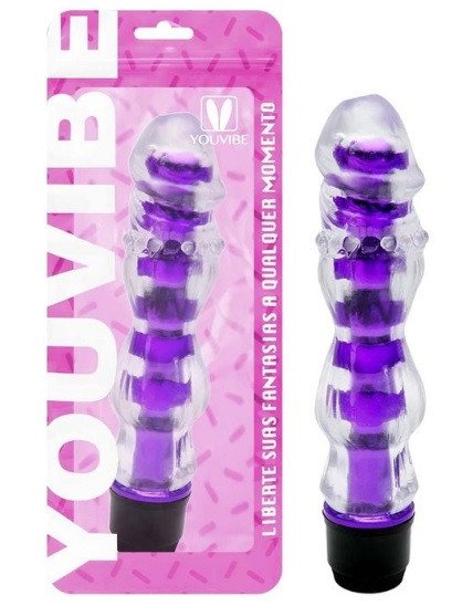 ºVIBRADOR PERSONAL NÓDULOS MASSAGEADOR ROXO - 6953202368024