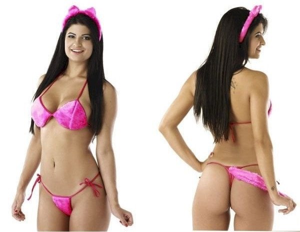 *FANTASIA PANTERA COR DE ROSA